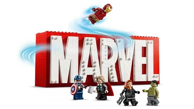 LEGO Marvel Logo und Figuren 76313 Superhelden