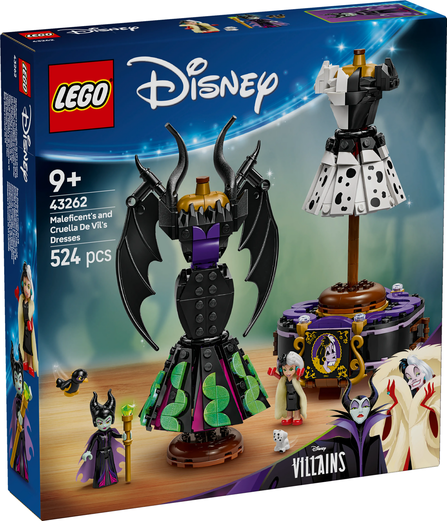 LEGO De jurken van Maleficent en Cruella De Ville 43262 Disney