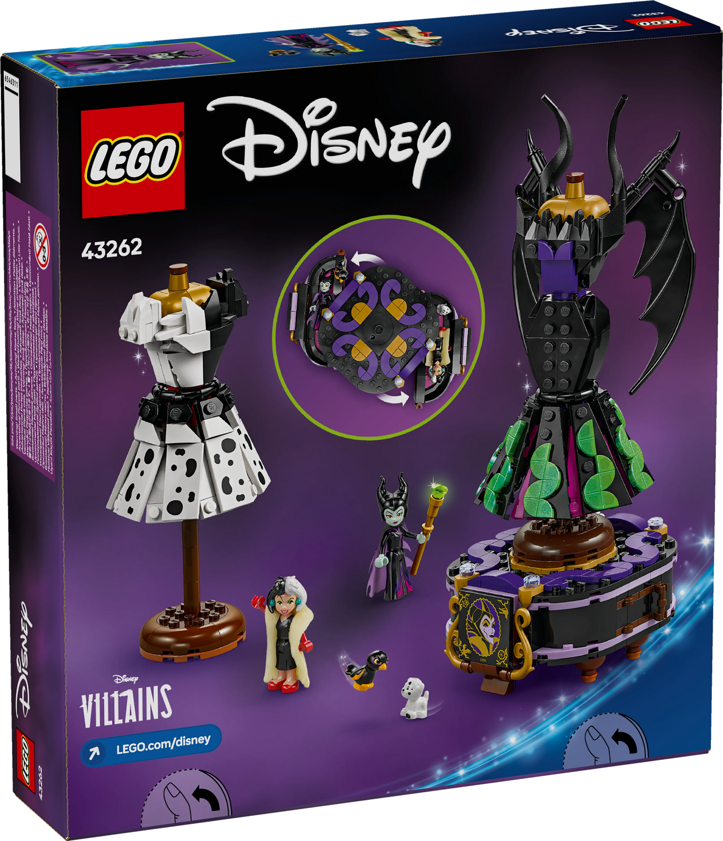LEGO De jurken van Maleficent en Cruella De Ville 43262 Disney