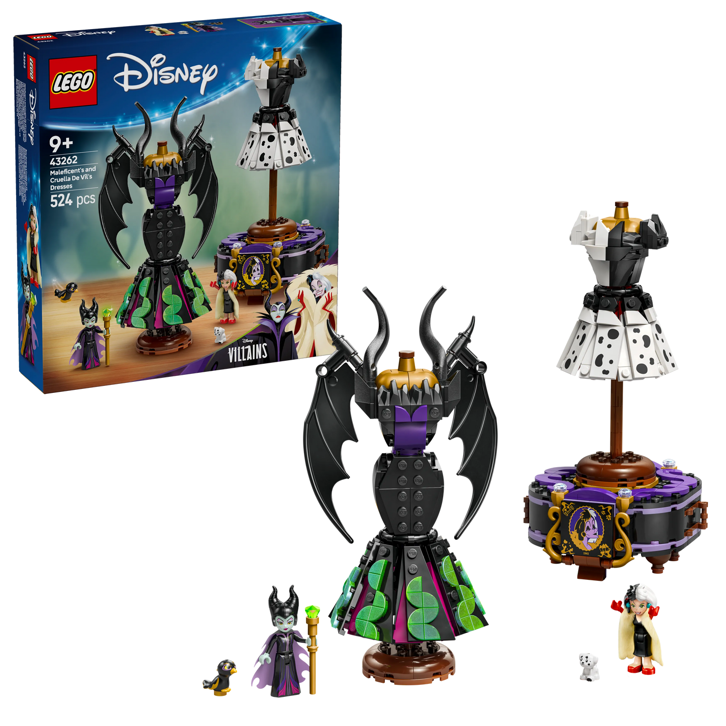 LEGO De jurken van Maleficent en Cruella De Ville 43262 Disney