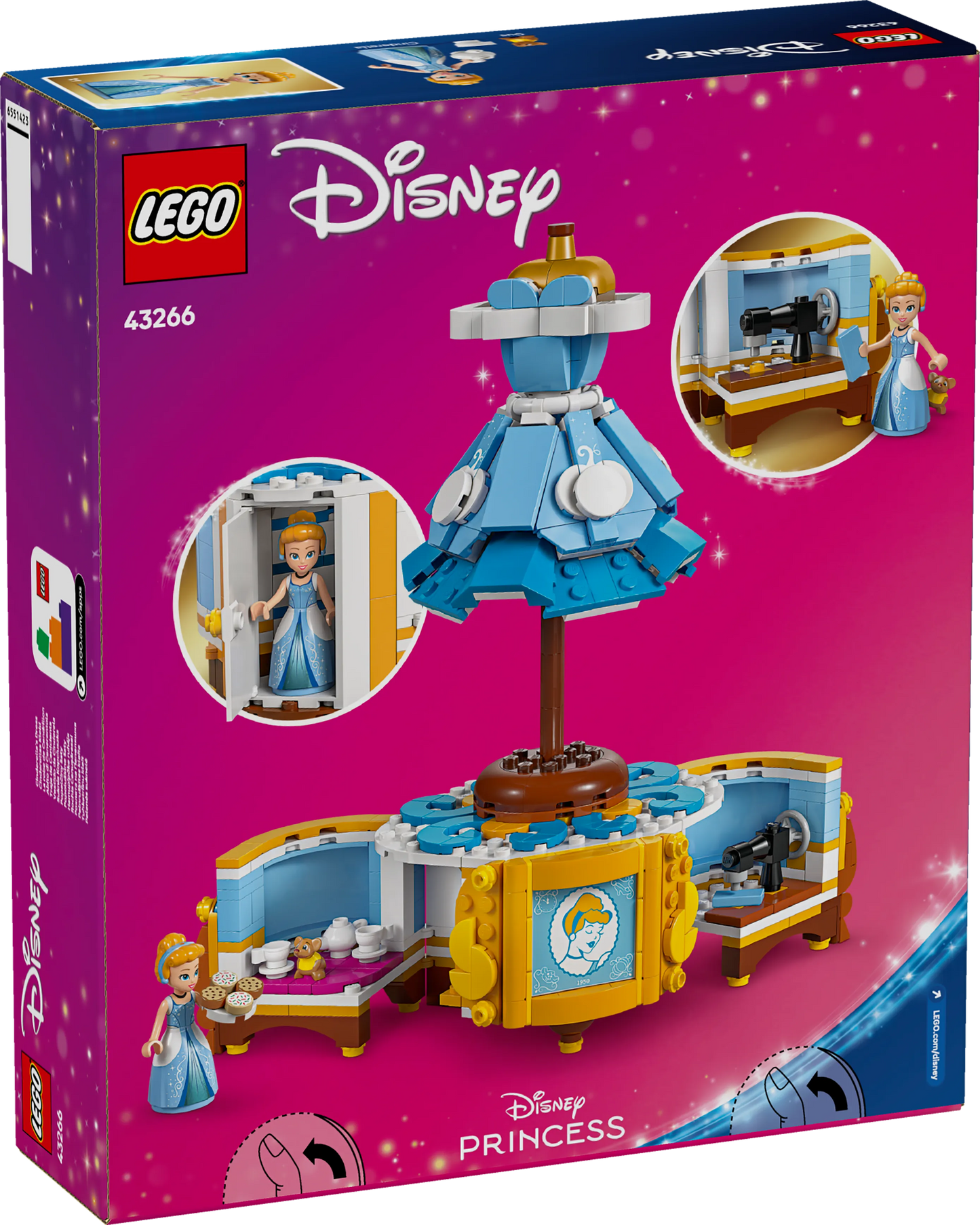 LEGO De Jurk van Assepoester 43266 Disney