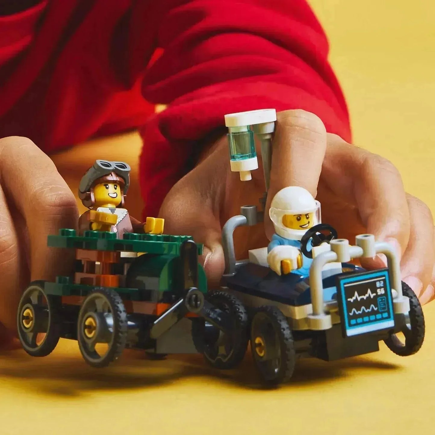 LEGO Raceauto pakket: vliegtuig vs ziekenhuisbed 60459 City