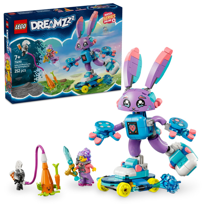 LEGO Izzi en Bunchurro het gamende konijn 71490 Dreamzzz