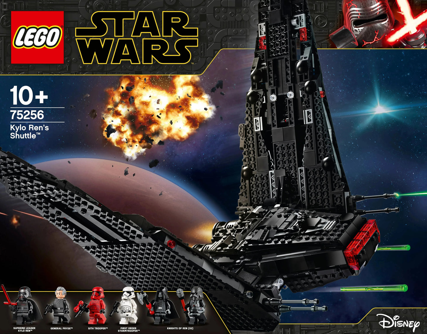 LEGO Kylo Rens Shuttle inklusive Kylo Ren, Pryde, Sith, Troopers und Knights 75256 StarWars