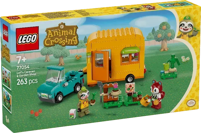 LEGO 77054 Leif's Caravan & Garden Shop: Bring the enchanting world of Animal Crossing into your home