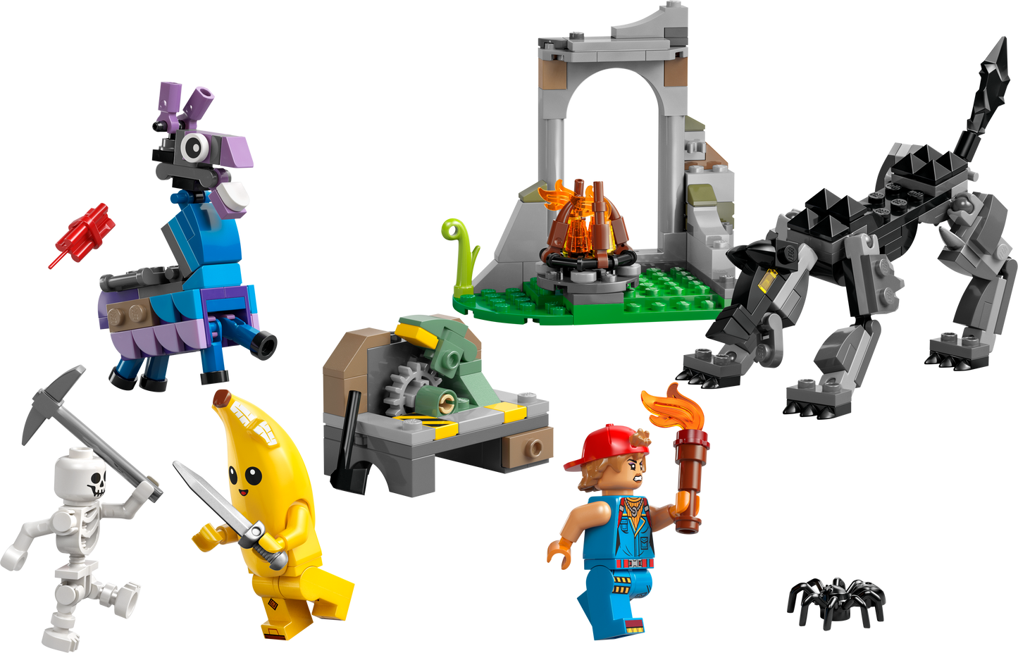 LEGO Peely en Sparkplugs kamp 77075 Fortnite