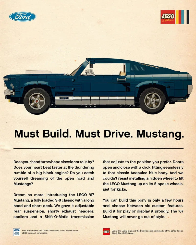 LEGO Ford Mustang 10265 Creator Expert