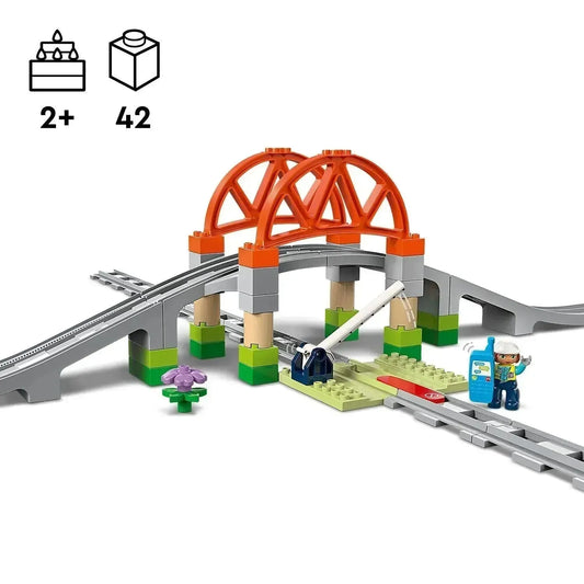 LEGO Eisenbahnbrücke und Gleis-Erweiterungsset 10426 Duplo