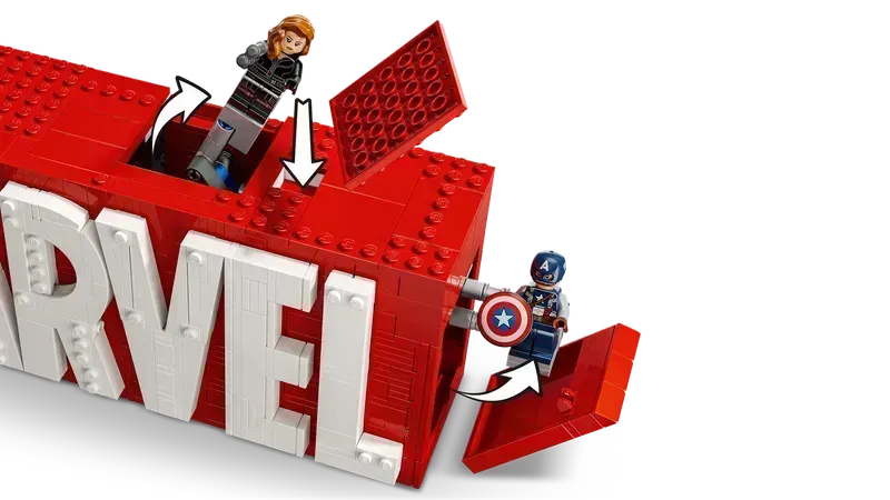 LEGO Marvel Logo und Figuren 76313 Superhelden