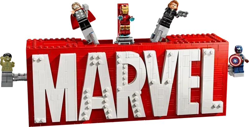 LEGO Marvel Logo und Figuren 76313 Superhelden