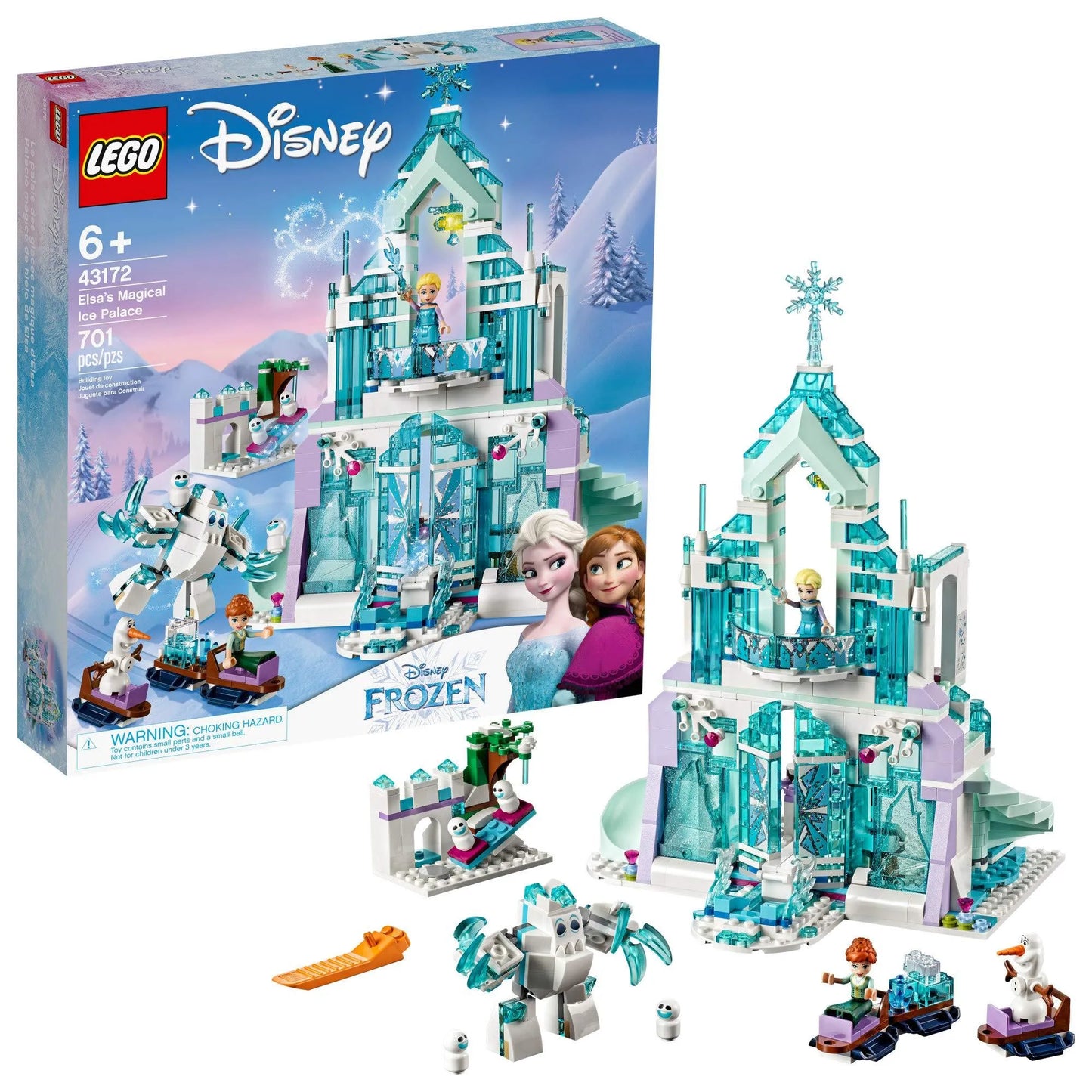 LEGO Frozen Elsa's ijspaleis 43172 Disney LEGO DISNEY FROZEN @ 2TTOYS | Official LEGO shopšš„° LEGO ā¬. 59.99