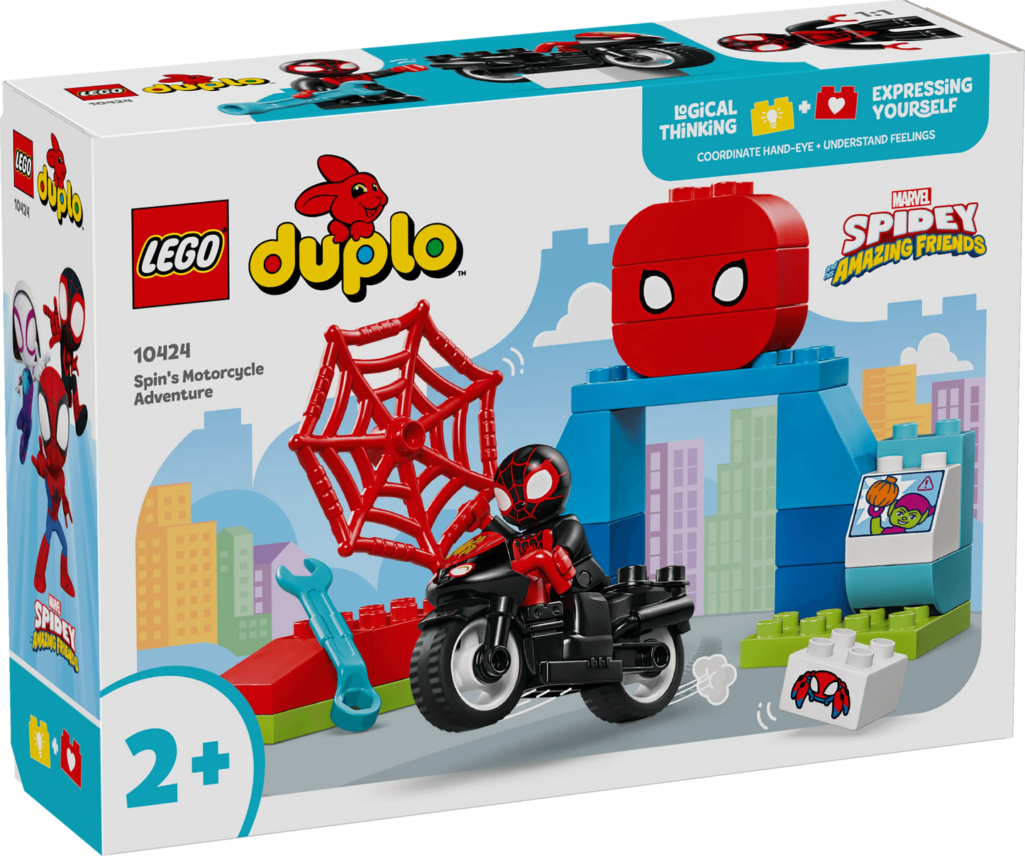 LEGO Spidy's Motorfiets avontuur 10424 Superheroes LEGO DUPLO @ 2TTOYS LEGO €. 16.49