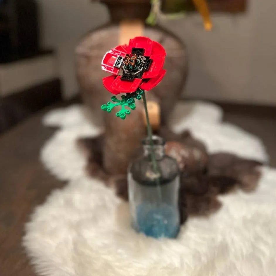 Poppy red (gemaakt van orginele LEGO steentjes) LEGO BLOEMEN @ 2TTOYS | Official LEGO shopšš„° DOL OP BOUWEN ā¬. 9.99