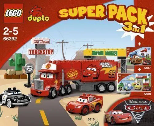 LEGO Cars Super Pack 3-in-1 66392 CARS LEGO CARS @ 2TTOYS | Official LEGO shop😊🥰 LEGO €. 99.99