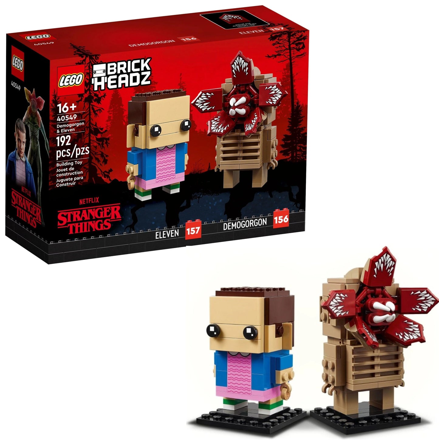 LEGO Demogorgon & Eleven 40549 BrickHeadz LEGO BRICKHEADZ @ 2TTOYS | Official LEGO shopšš„° LEGO ā¬. 39.99