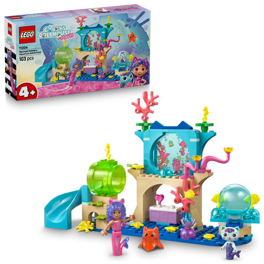 LEGO Zeemeermin Gabby's aquariumavontuur 11204 Gabby's Dollhouse (Pre-Order: augustus)