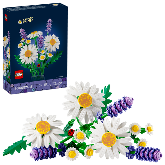 LEGO® Botanicals Madeliefjes - Decoratieve Bloemenset voor Kinderen - Cadeau voor Meisjes en Jongens 11508