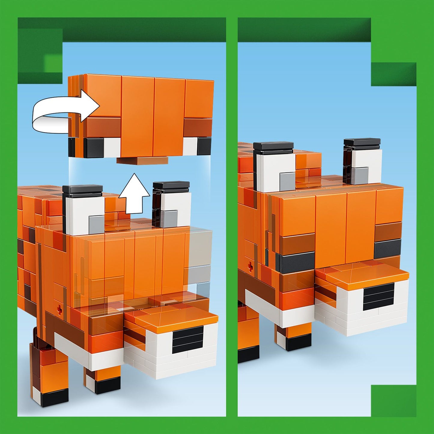 LEGO Minecraft De Vos Kinderkamer Decoratie en Dieren Speelgoed voor Kinderen 21588