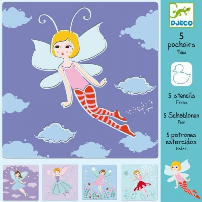 5 Stencils - Fairies