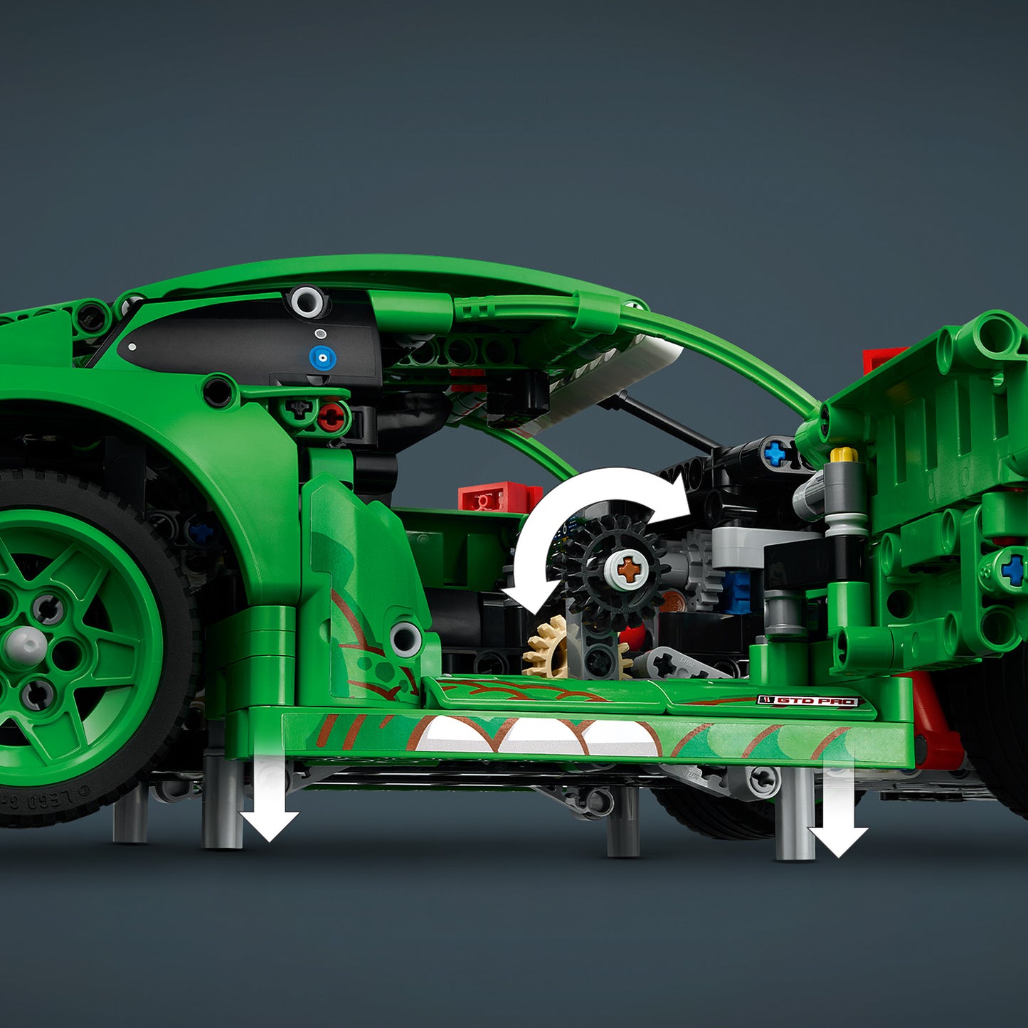 LEGO Technic Porsche 911 GT3 R REXY AO Racing Auto Bouwpakket met speelgoed voor Kinderen 42224