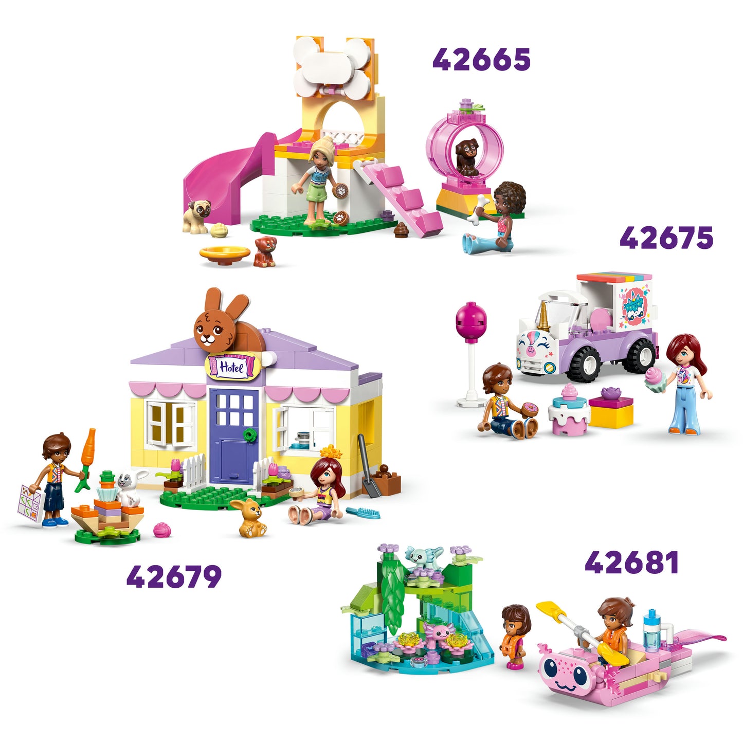 LEGO Friends Huisdierenkliniek Schattige Dieren Bouwpakket met Speelgoed voor Kinderen 42696