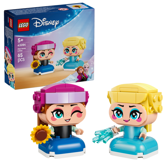LEGO® ǀ Disney Frozen Mini Anna en Elsa - 2 Frozen Bouwfiguren voor Kinderen Vanaf 5 Jaar - 43284