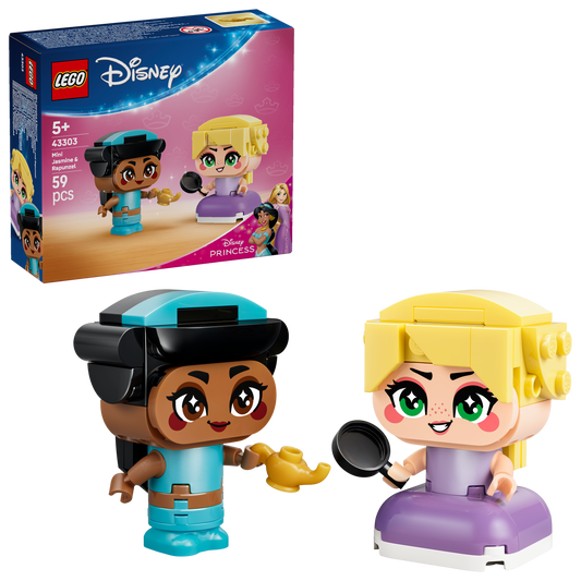 LEGO® ǀ Disney Princess Mini Jasmine en Rapunzel - Disney Bouwset voor Fantasierijk Spelen - 43303