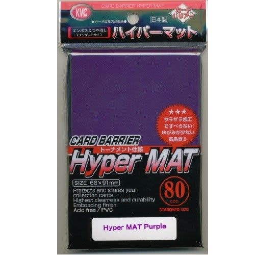 Sleeves: KMC Hyper Mat Purple