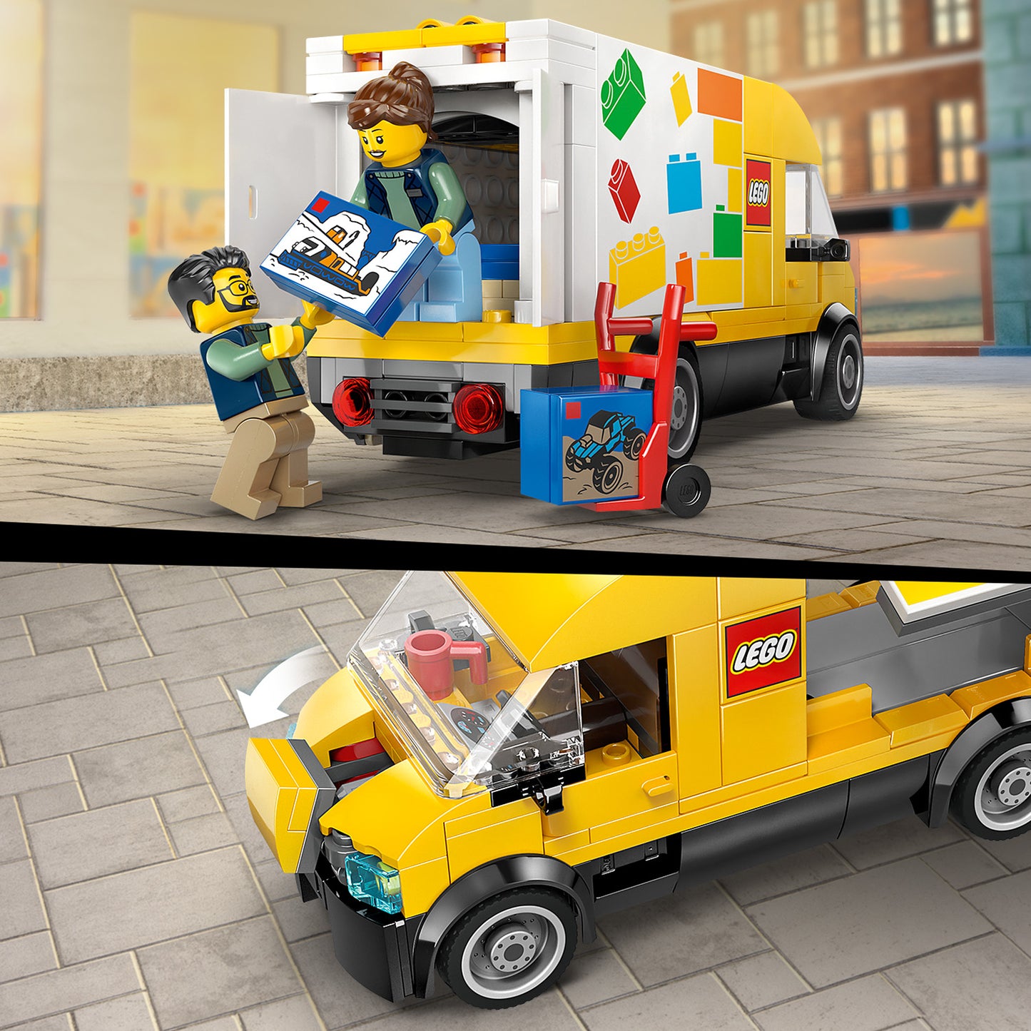 LEGO® City: De LEGO Bestelwagen - Bouw- en Speelset voor Autofans Vanaf 6 Jaar - Met 2 Minifiguren - 60500