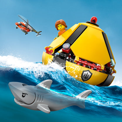 LEGO® City Kustwacht Helikopter - Bouw- en Speelset - Hulpdienstvoertuig - Speelgoed met 4 Minifiguren - 60503