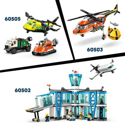 LEGO City Kustwacht Reddingsboot met Helikopter Speelgoed voor Kinderen vanaf 7 Jaar 60504