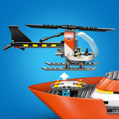 LEGO City Kustwacht Reddingsboot met Helikopter Speelgoed voor Kinderen vanaf 7 Jaar 60504