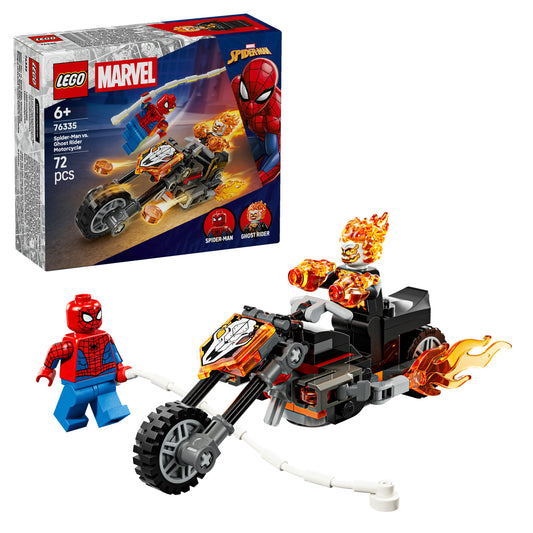 LEGO Marvel Spider-Man vs. Ghost Rider Motor Speelgoed voor Kinderen 76335