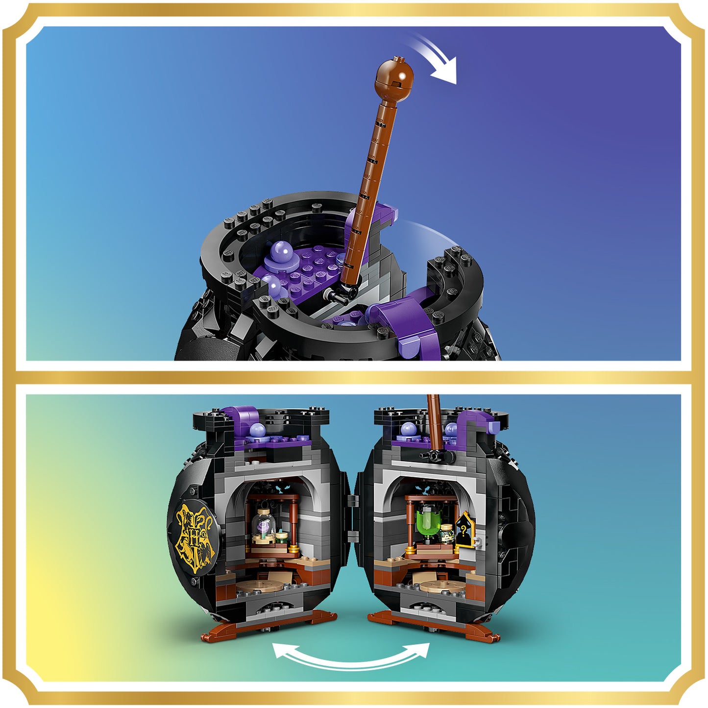 LEGO Harry Potter Ketel met Geheim Toverdrankenklaslokaal Bouwpakket voor Kinderen 76464