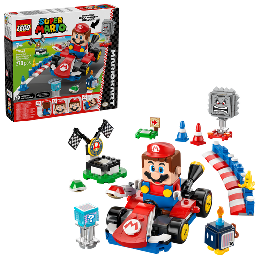 LEGO Mario Kart™ – Interactieve LEGO® Mario™ en standaardkart 72043 SuperMario