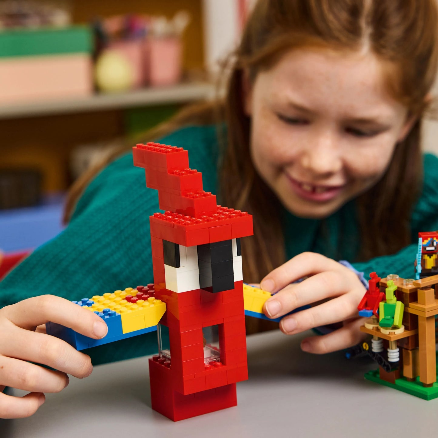 LEGO De papegaaienhuizen 21282 Minecraft