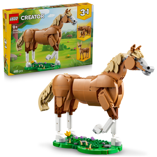 LEGO Prachtig paard 31166 Creator 3 in 1 (Pre-Order: augustus 2025)