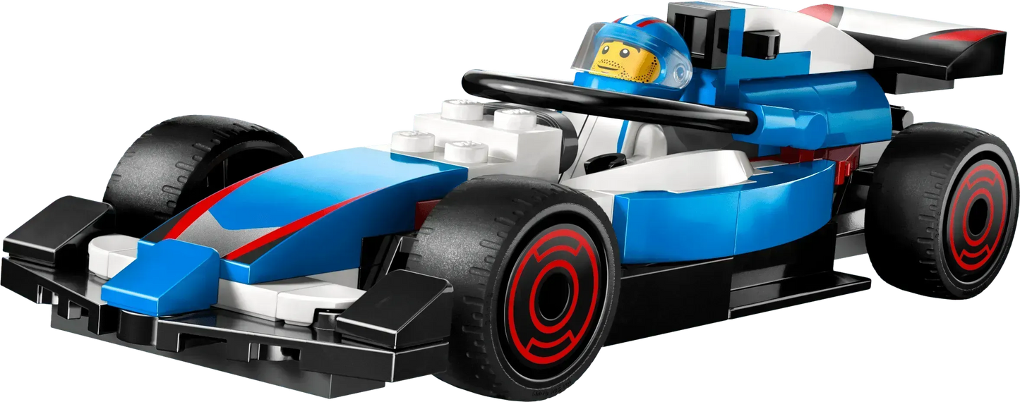 LEGO F1 Startlinie mit VCARB- und Sauber-Formel-1-Autos 60474 City
