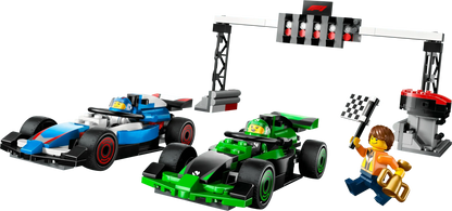 LEGO F1 Startlinie mit VCARB- und Sauber-Formel-1-Autos 60474 City