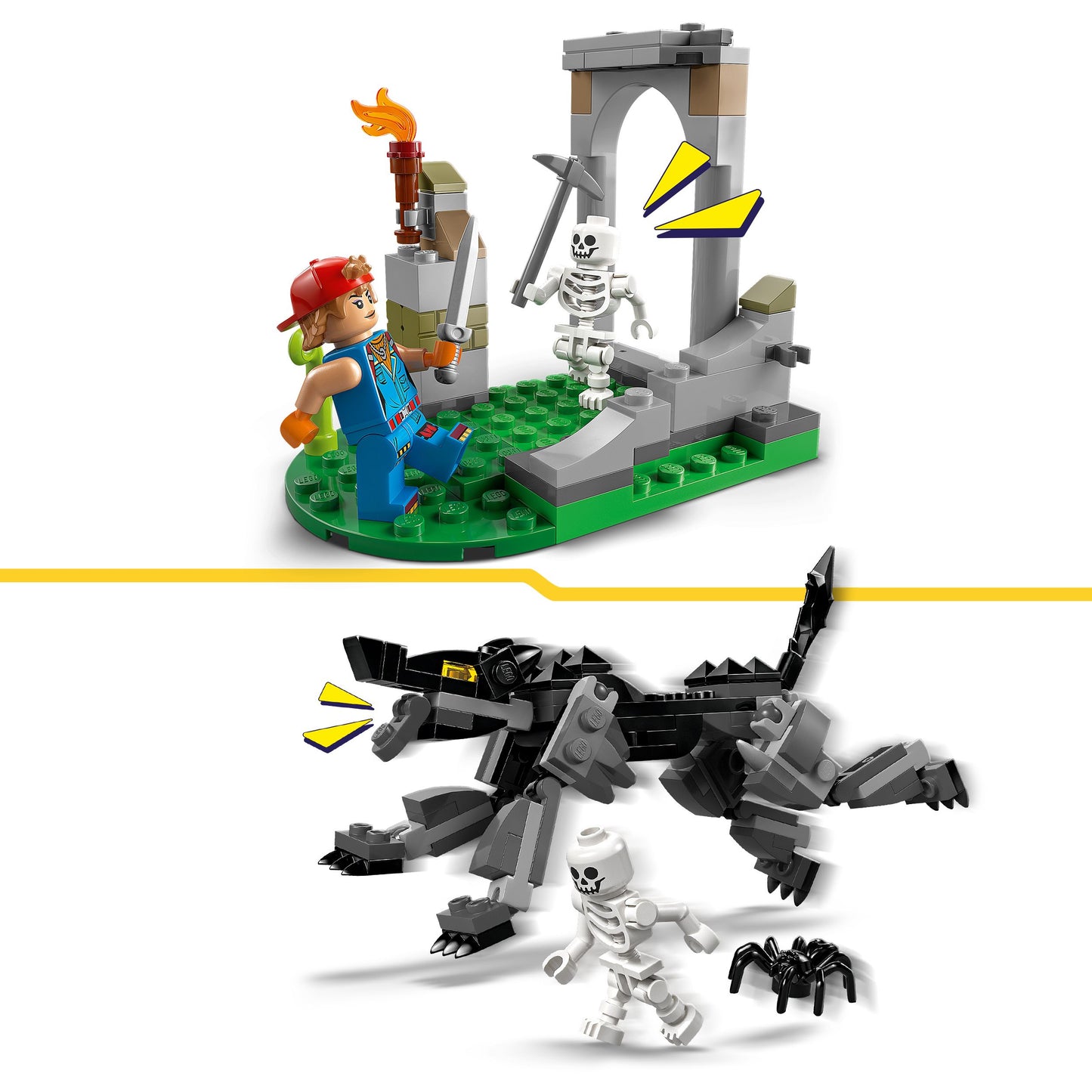 LEGO Peely en Sparkplugs kamp 77075 Fortnite