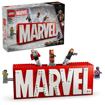 LEGO Marvel Logo und Figuren 76313 Superhelden