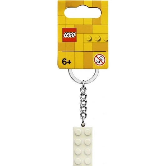 LEGO 2x4 White Metallic Key Chain 854084 Gear LEGO Gear @ 2TTOYS | Official LEGO shop😊🥰 LEGO €. 4.49